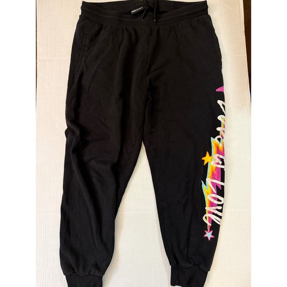 Pride by Jojo Pants - Pride by Jojo Siwa Womens XL Black Love is Love Rainbow Graphic Joggers Pants